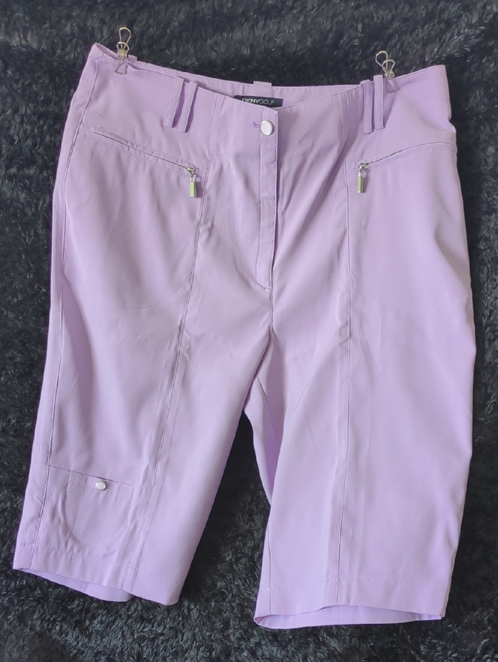 DKNY Lilac Stretch Bermuda Shorts